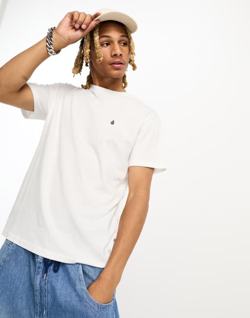 Volcom - Stone Blanks - Basic T-shirt in wit