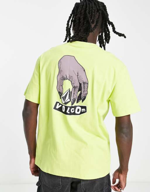 Volcom – Stone Grab – Gul t-shirt med tryck