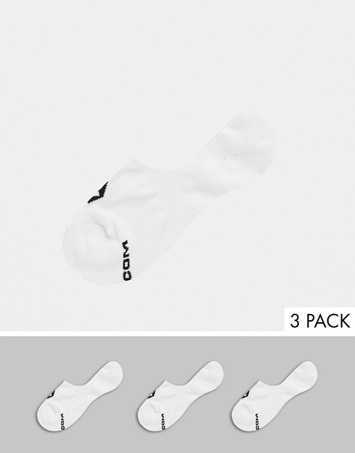 Volcom Stones 3 pack invisible sock in white