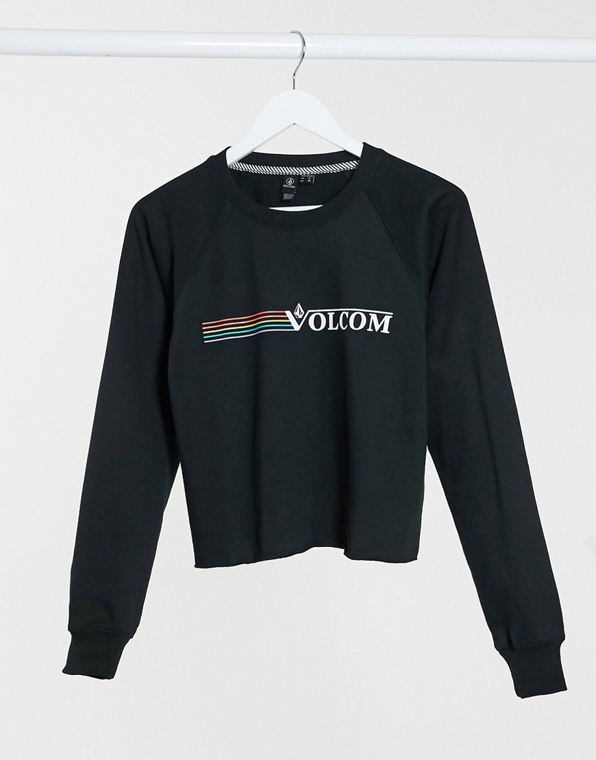 Volcom - Truly Stoked - Trui met ronde hals en logo in zwart