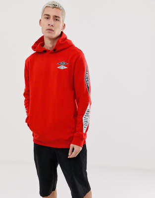 red volcom hoodie