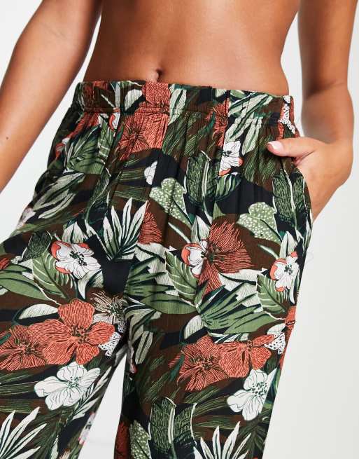 Volcom X Co Co oversized beach trouser in tropical print ASOS