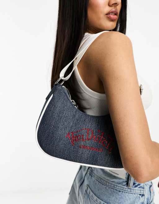 Von Dutch Amy shoulder bag in denim