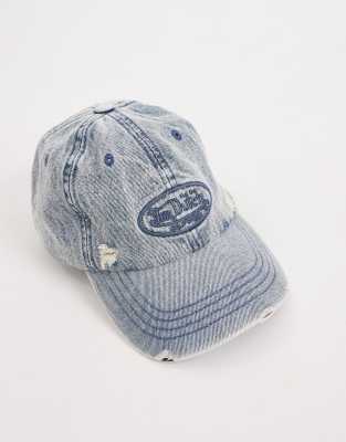 Von Dutch Baseballkappe – 100% Baumwolle, Denim-Look, Verstellbar (55,5–60 Cm), Mit Schweißschutzband