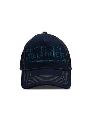 Von Dutch Bling Trucker Cap In Blue