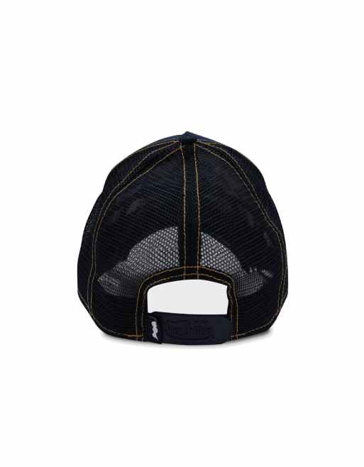 Von Dutch bling trucker cap in dark denim, 2 of 3