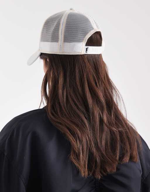 Von Dutch bling trucker cap in denim blue, 3 of 3