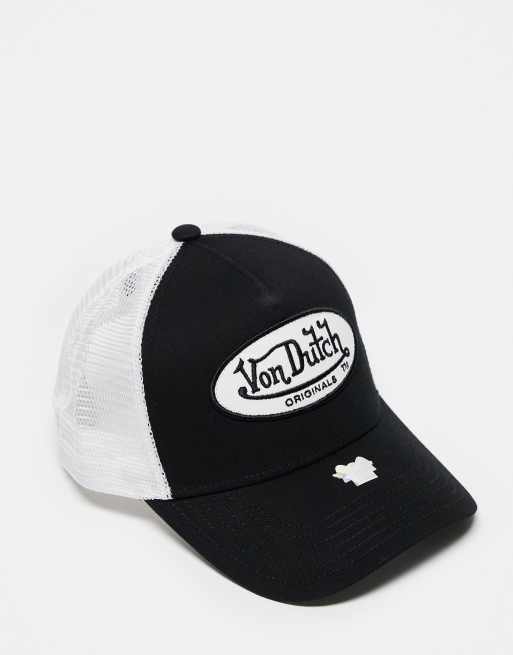 Von Dutch – Boston – Czapka trucker w kolorze czarno-białym 