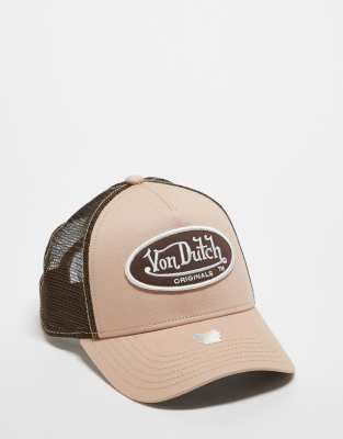 Von Dutch - Boston - Trucker-Kappe in Braun-Mix