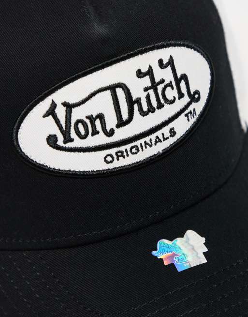 Von Dutch – Boston – Trucker-Kappe in Schwarz und Weiß , 2 von 4