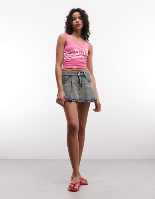 Von Dutch - Canotta rosa acceso con grafica sul davanti, 3 di 4
