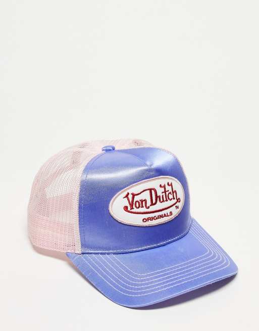 Von Dutch – Cary – Blå och rosa truckerkeps