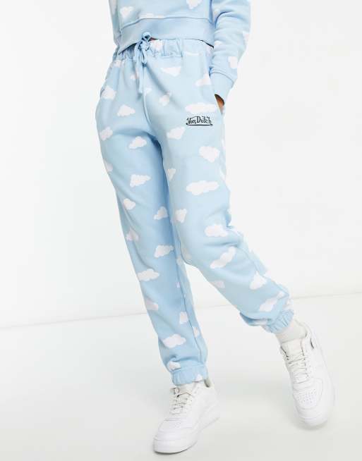 Von Dutch cloud print high waisted co ord joggers ASOS