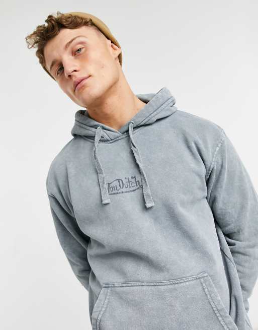 Von Dutch co ord print hoodie in grey ASOS