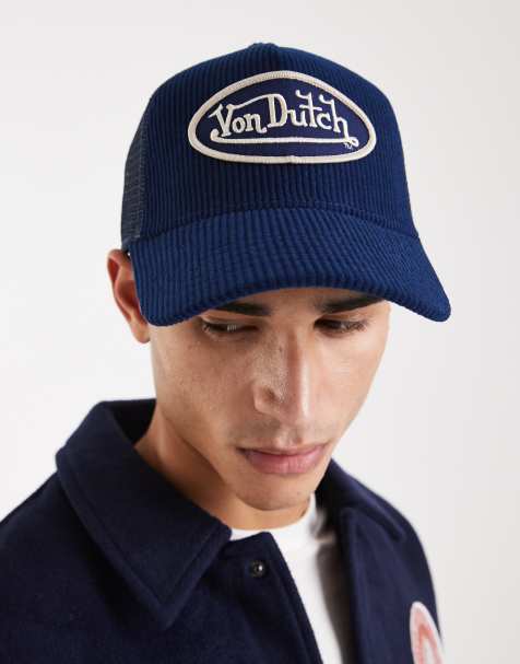 Von Dutch cordutch trucker cap in navy - view 1