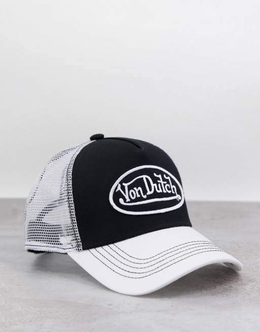 Von Dutch – Czapka trucker w kolorze czarno-białym