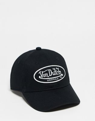 Von Dutch Denver dad baseball cap in black - ASOS Price Checker