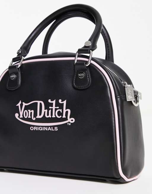 Von Dutch Kailen mini bowling bag in black