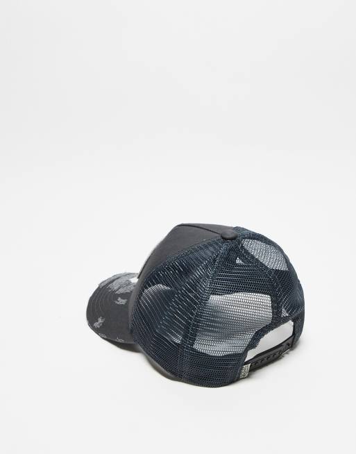 Von Dutch - Kiruna - Cappellino trucker grigio effetto invecchiato , 3 di 3