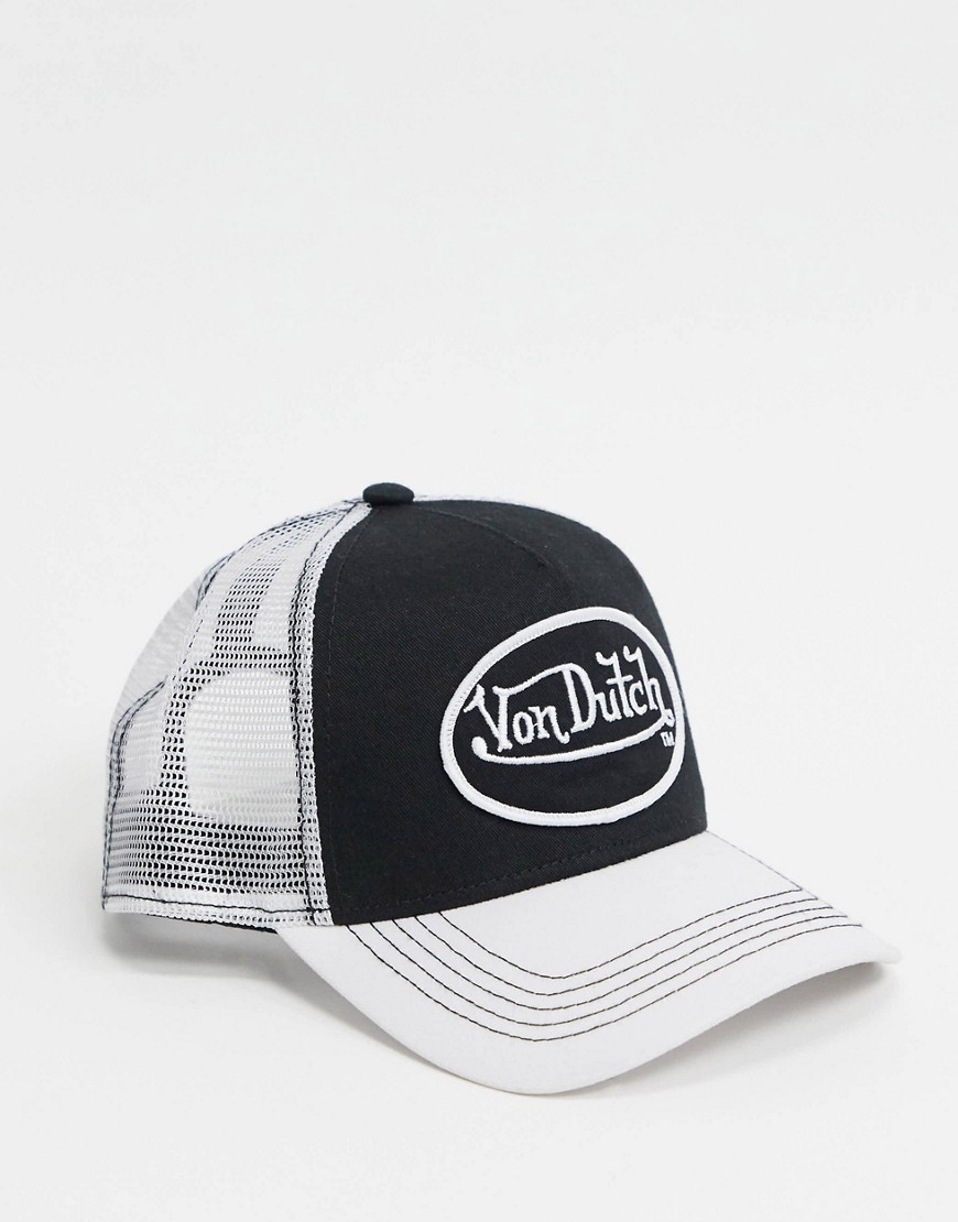 Von Dutch logo cap in black