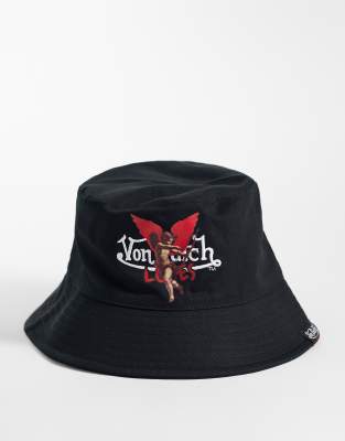 Von Dutch Loves Bucket Hat In Black