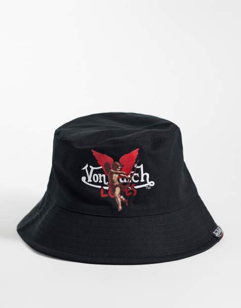 Von Dutch Loves bucket hat in black - view 1