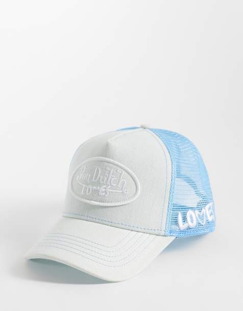 Von Dutch Loves denim trucker cap in light blue - view 1