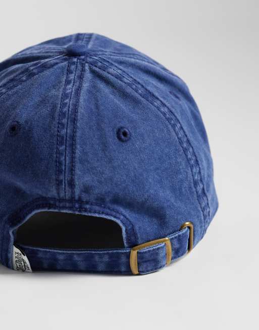 Von Dutch Loves distressed denim dad cap in navy, 3 of 3