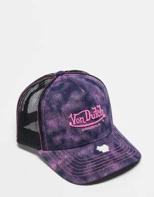VON van DUTCH MESH TRUCKER BASE CAP CLASSIC ROSA BLACK MÜTZE BASECAP KAPPE HUT e