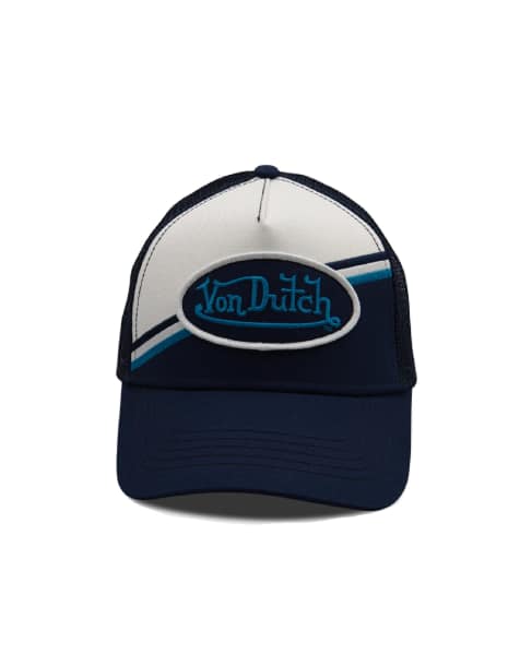 Von Dutch raceway trucker cap in blue - view 1