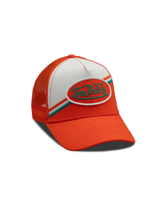 Von Dutch raceway trucker cap in orange, 2 of 3