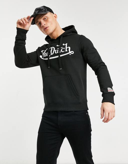 Black von dutch discount hoodie