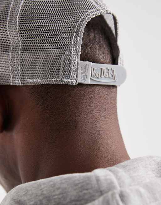 Von Dutch – Staple – Biało-szara czapka trucker, 3 z 4