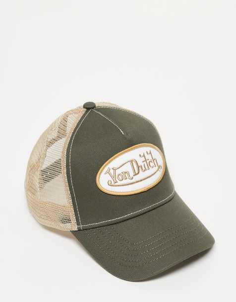 Von Dutch staple trucker cap in khaki - view 1