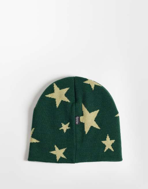 Von Dutch star beanie in forest green, 2 of 3