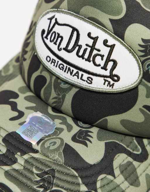 Von Dutch Tampa Casquette style camionneur à imprimé camouflage