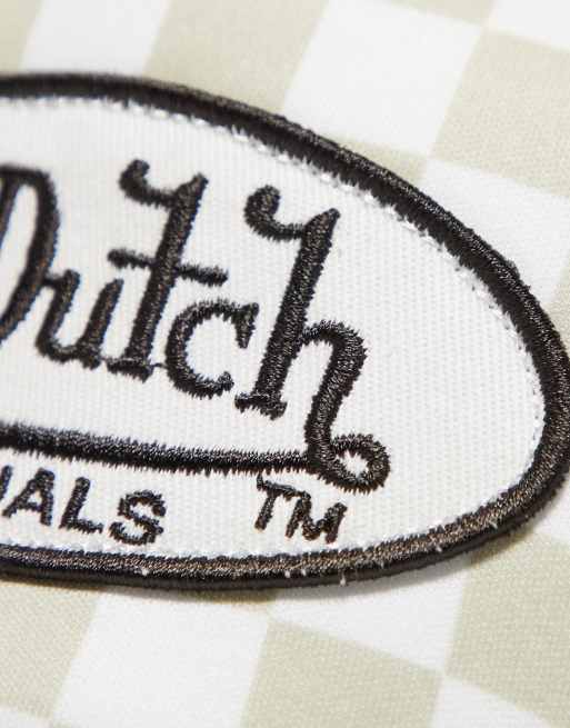 Von Dutch – Tampa – Truckerkappe in Beige mit Schachbrettmuster , 2 von 4