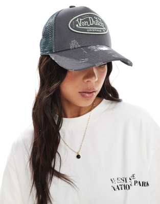 Von Dutch Von Dutch Tiruna trucker cap in black