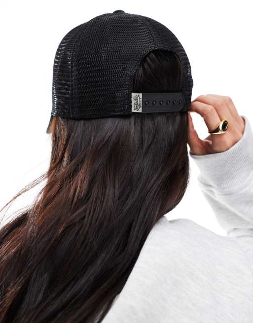 Von Dutch Tribeca flame trucker cap in black, 3 of 3