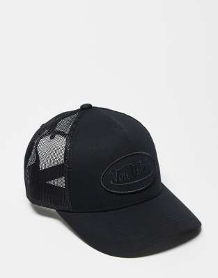 Von Dutch Von Dutch trucker cap in all black