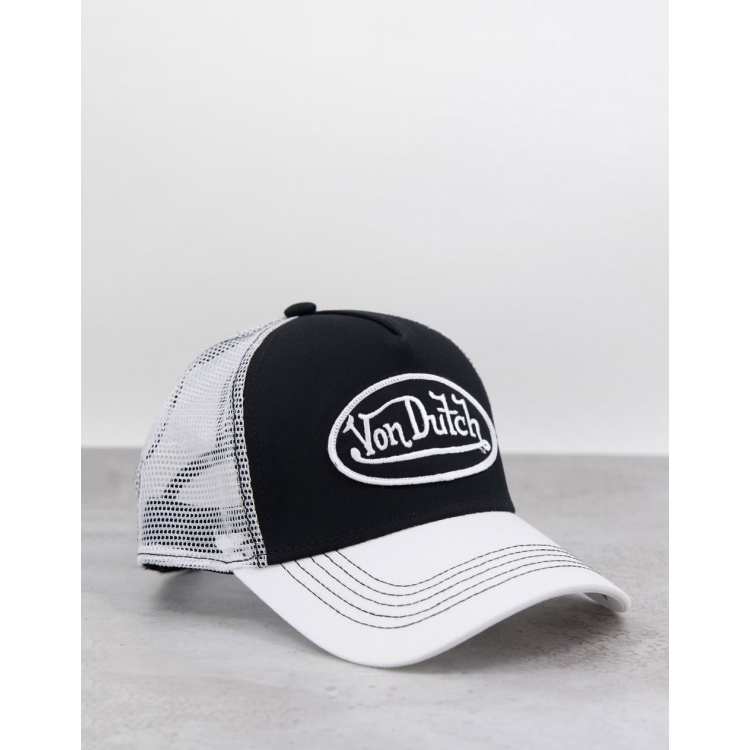 Von Dutch trucker cap in black and white