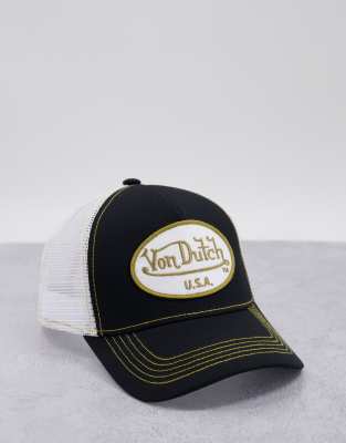 Von Dutch Von Dutch trucker cap in black