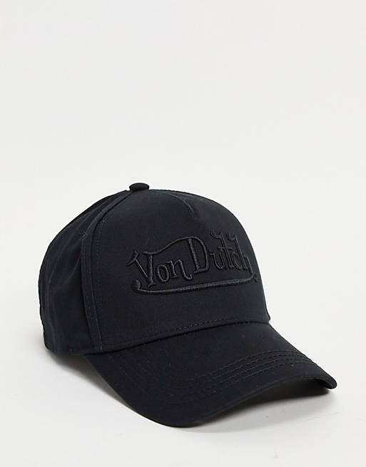 Von Dutch trucker cap in black | ASOS