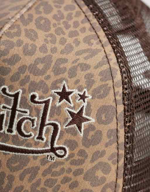 Von Dutch trucker cap in cheetah print, 2 of 3