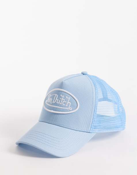 Von Dutch trucker cap in light blue and white - view 1