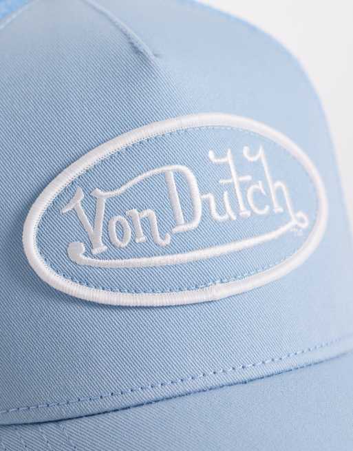 Von Dutch trucker cap in light blue and white | ASOS display picture 3