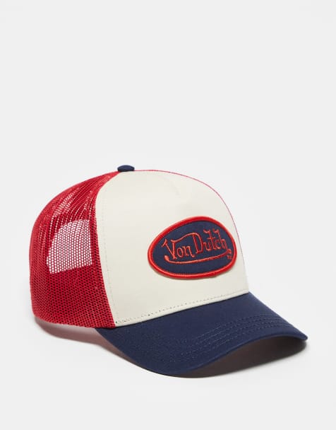 Von Dutch trucker cap in red & blue - view 1