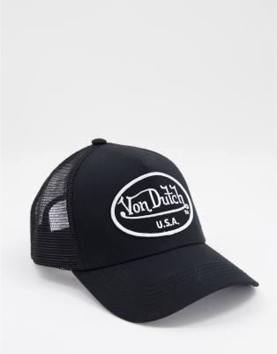 Von Dutch Trucker-Kappe Mit Camouflage & Patches – Verstellbare Snapback, Für Damen & Herren