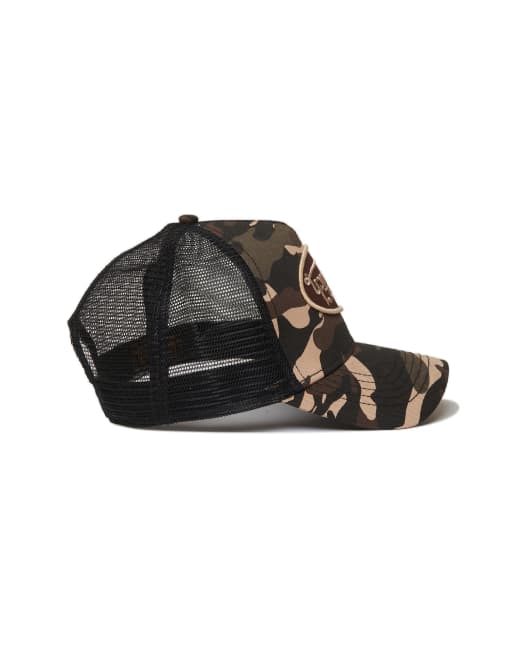 Von Dutch - Truckerpet met camouflageprint in kaki en bruin, 3 van 3
