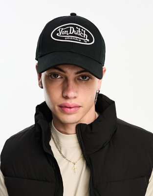 Von Dutch Von Dutch unstructured baseball cap in black